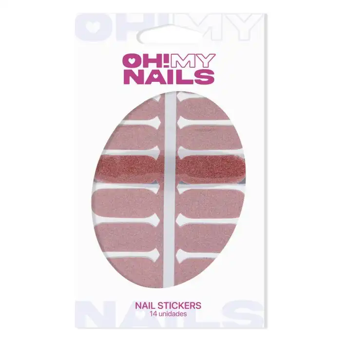 ¡43% DTO! Oh My Nail Stickers Hot Pink Glitter - You Are The Princess - Comparador de precios
