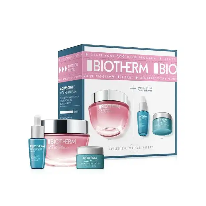 Aquasource Rich Cream Moisturizer Routine Set de Rutina Facial - Biotherm - Comparador de precios
