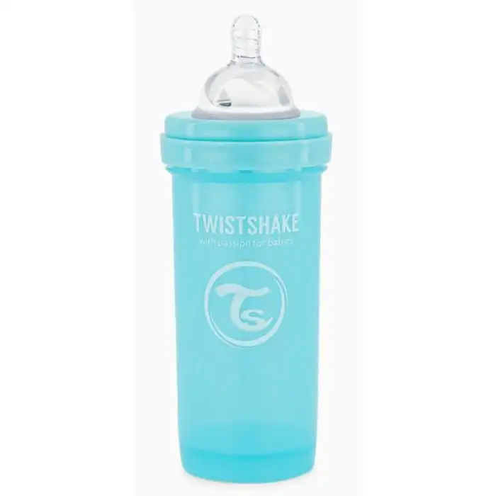 Biberón Anticólico Azul 260 ml - Twistshake - Comparador de precios