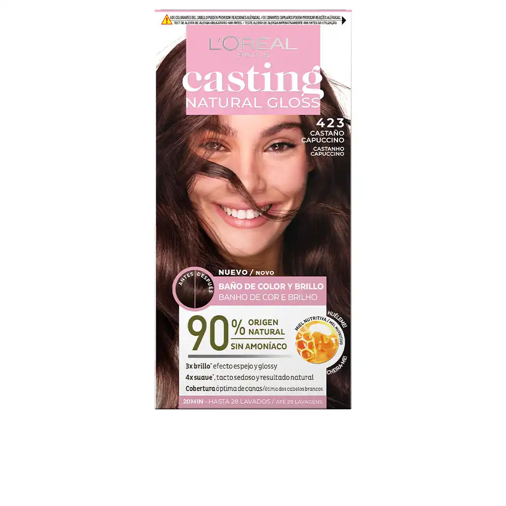 Casting Natural Gloss #423-castaño capuccino - L'Oréal Paris - Comparador de precios