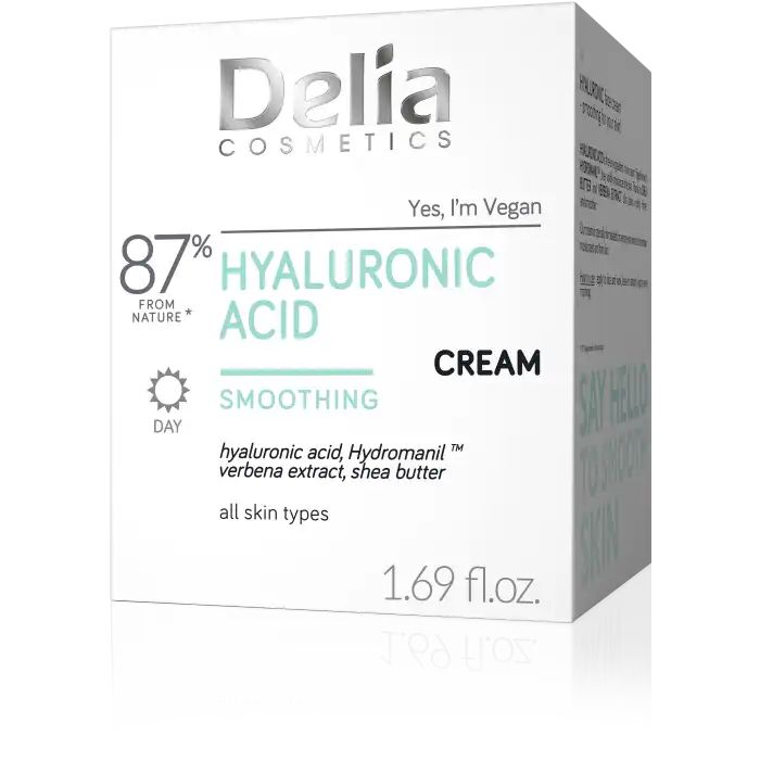Crema de Día Smoothing Hyaluronic Acid Cream 50 ml - Delia - Comparador de precios