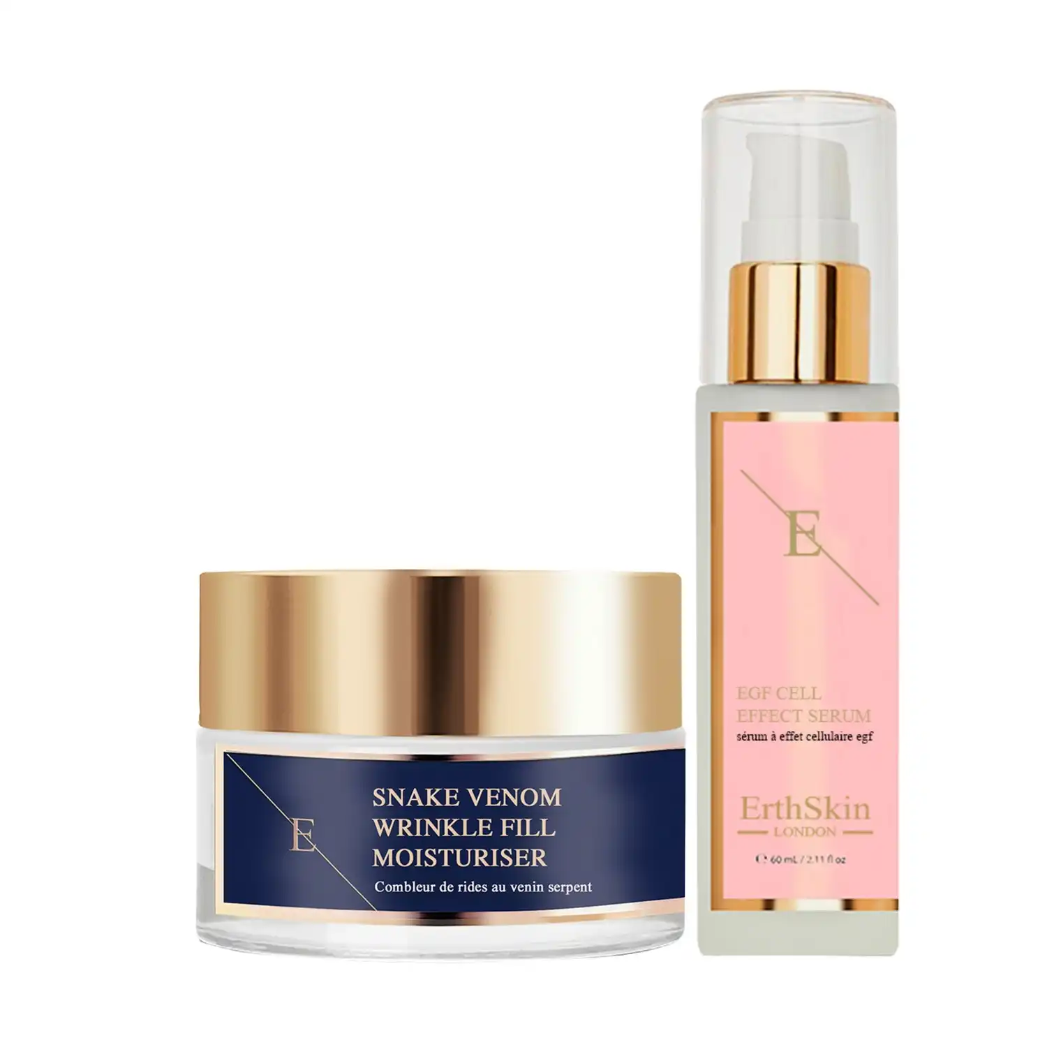 Dúo potente rellenador de arrugas Set de tratamiento facial - ErthSkin London - Comparador de precios