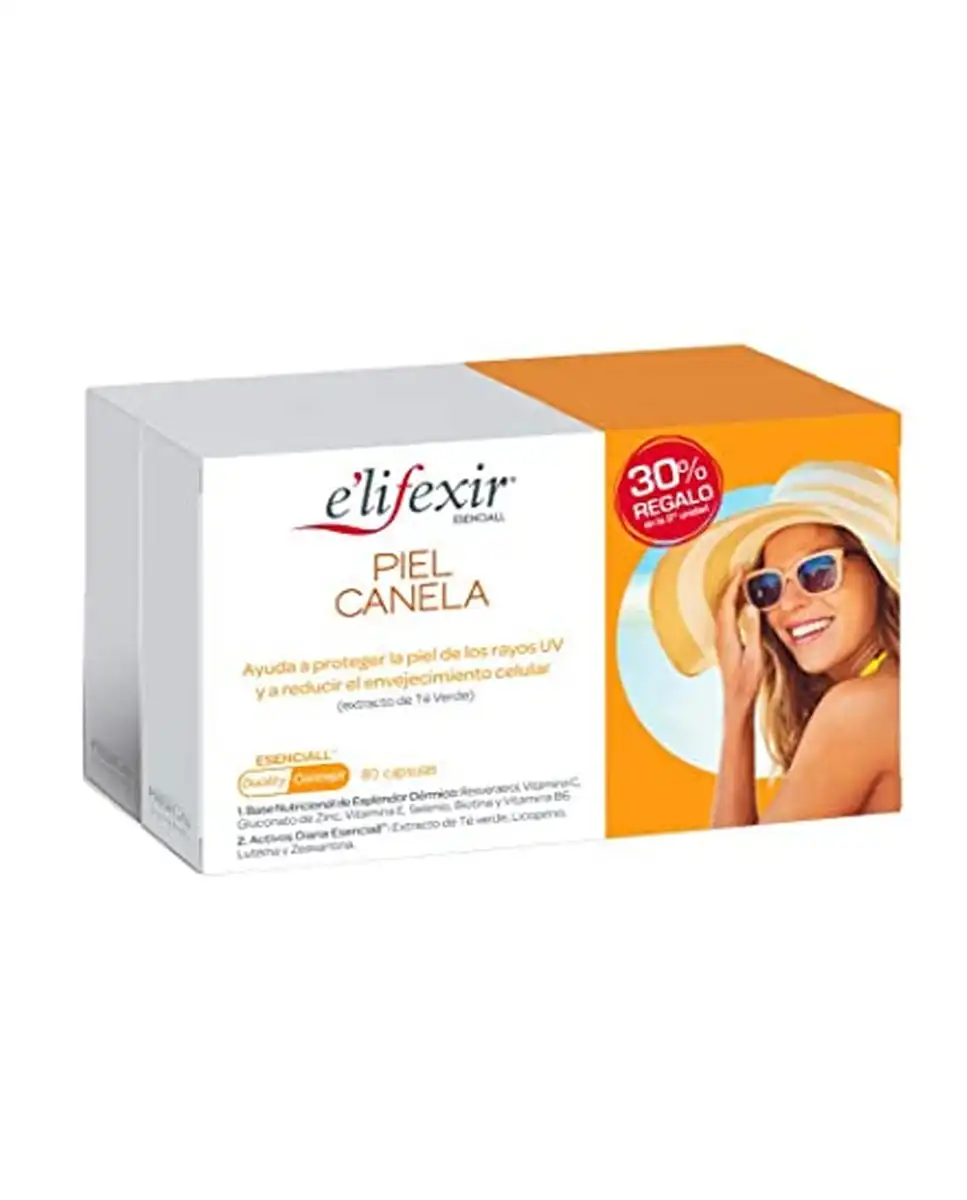 E'lifexir - 40 Cápsulas Autobronceadoras Piel Canela Esenciall ® - E'lifexir - Comparador de precios