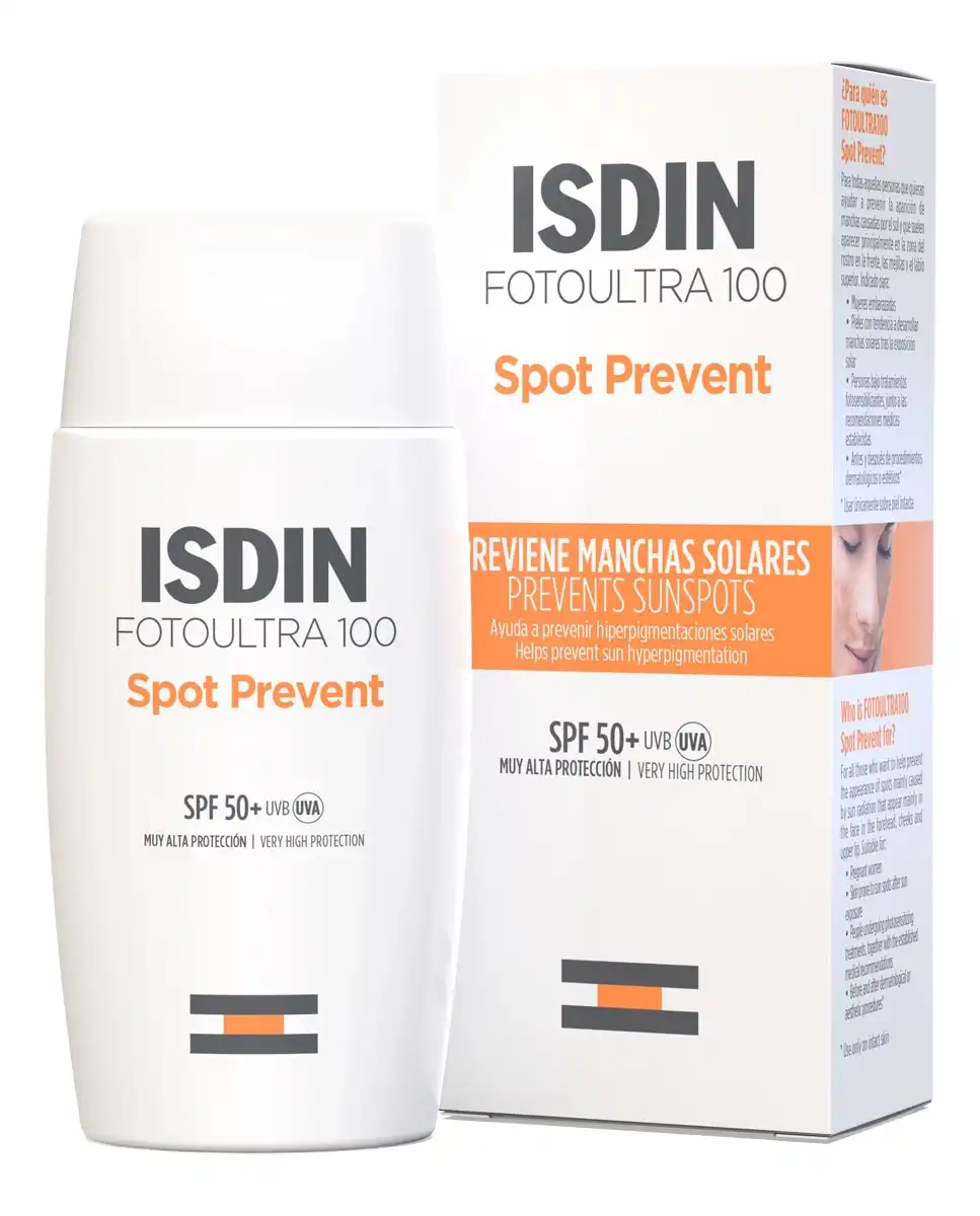 Isdin - Fotoprotector Fluido Fusion Spot Prevent FotoUltra SPF 50+ Real - Isdin - Comparador de precios