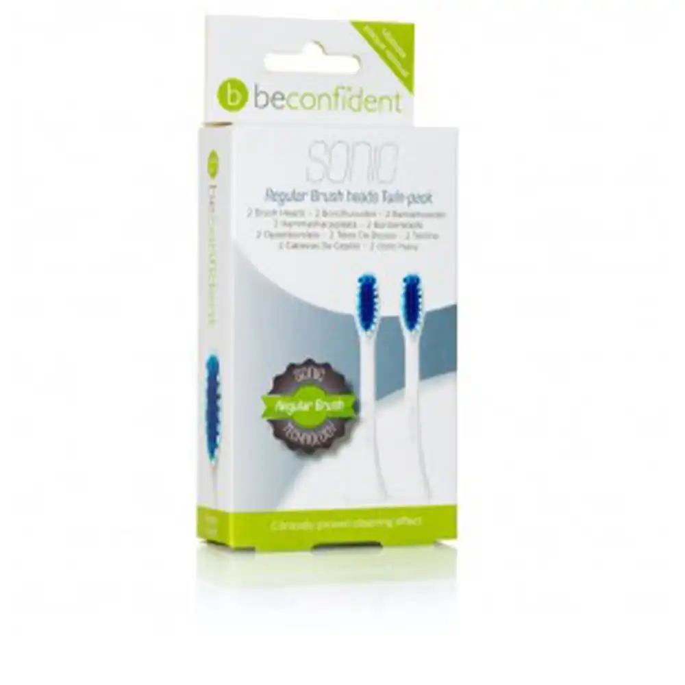 Sonic Toothbrush Heads Regular White lote 2 pz - Beconfident - Comparador de precios