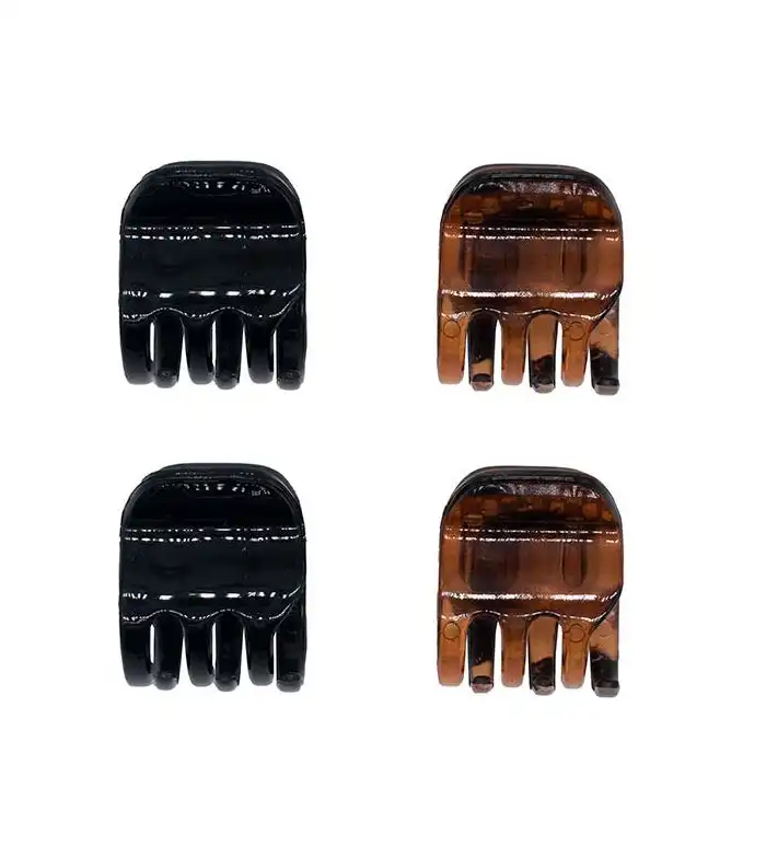 Beter - Set de 4 pinzas para el pelo concha y negro Trendy Classics - Beter - Comparador de precios