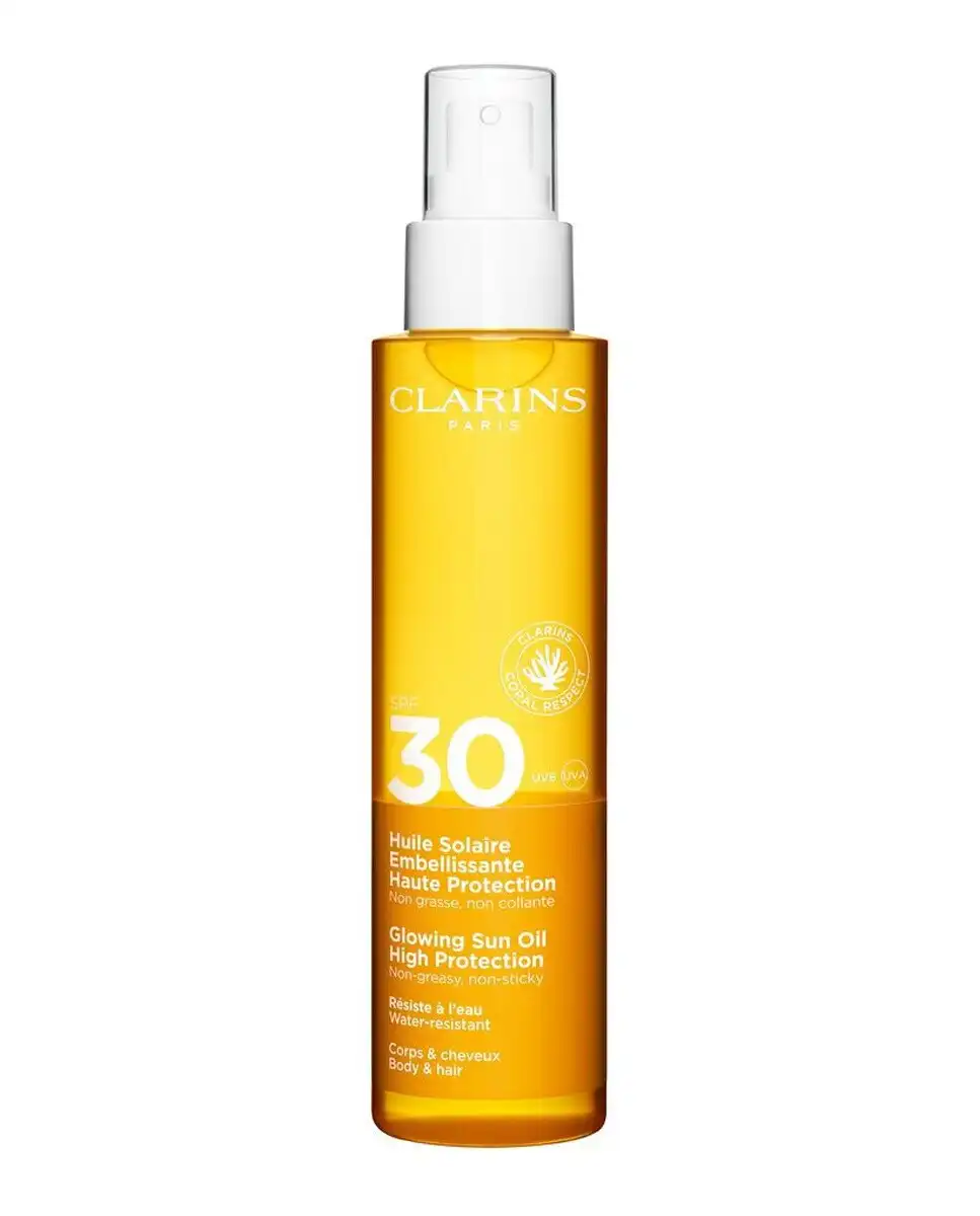 Clarins - Aceite Solar Embellecedor Alta Protección SPF 30 Clarins. - Clarins - Comparador de precios