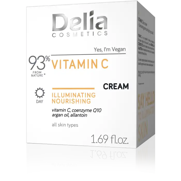 Crema Facial de Día Vitamin C Cream Iluminating Nourishing 50 ml - Delia - Comparador de precios