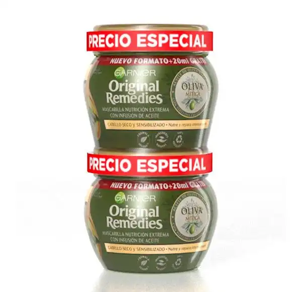 Duplo Mascarilla Oliva MÃ­tica - Original Remedies - Comparador de precios