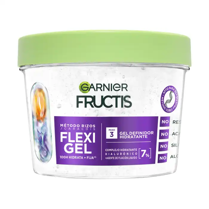 Fructis Método Rizos Flexi Gel Paso 3 Gel Definidor Hidratante 370 ml - Garnier - Comparador de precios