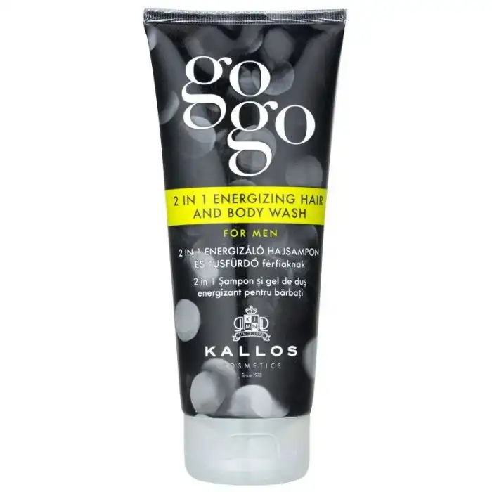 GoGo Gel de Ducha Cuerpo y Cabello para Hombre 200 ml - Kallos - Comparador de precios