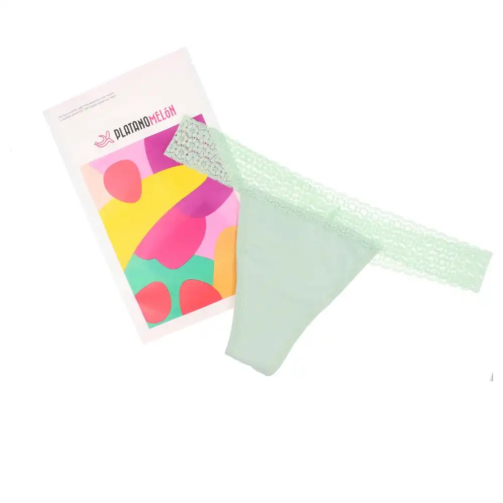 Kiwitas Tanga Encaje braguitas menstruales verde #L - Platanomelón - Comparador de precios