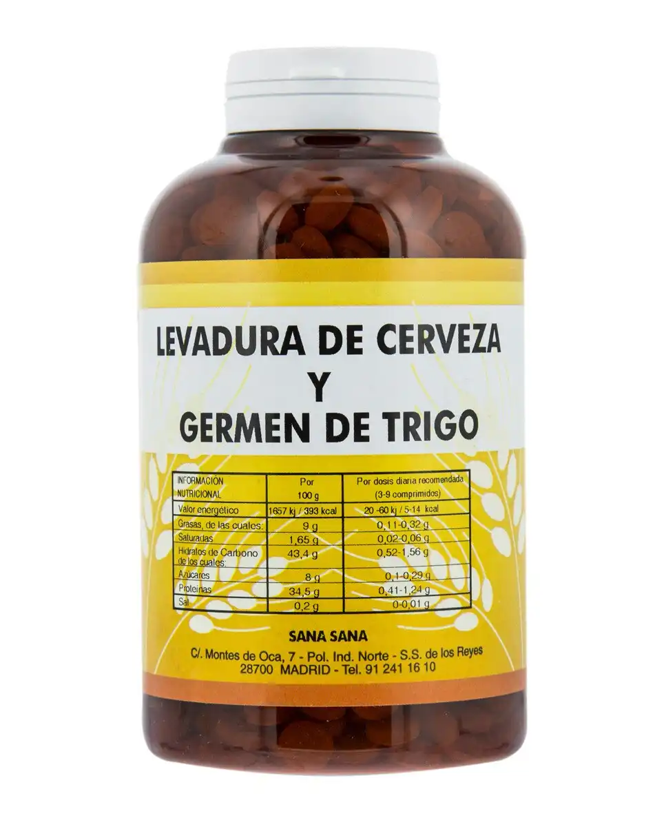 Kromenat - 900 Comprimidos Levadura de cerveza y germen de trigo Sana Sana Kromenat. - Kromenat - Comparador de precios