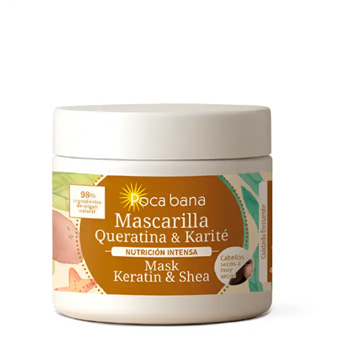 Mascarilla Queratina - Karité 400 ml - Poca bana - Comparador de precios
