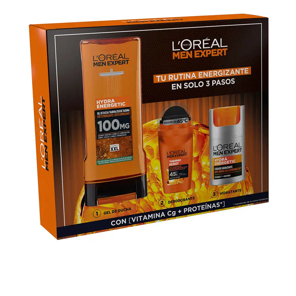 Men Expert Hydra Energetic Estuche 3 pz - L'Oréal Paris - Comparador de precios