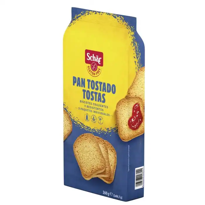 Pan Tostado Sin Gluten Fette Biscottati 250 gr - Dr Schär - Comparador de precios