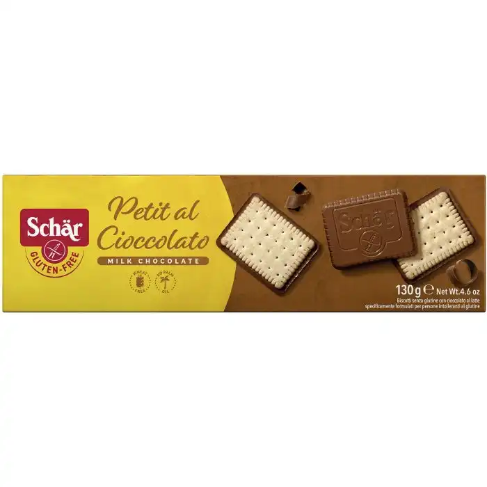 Petit al Cioccolato Galletas Chocolate con Leche Sin Gluten 130 gr - Dr Schär - Comparador de precios