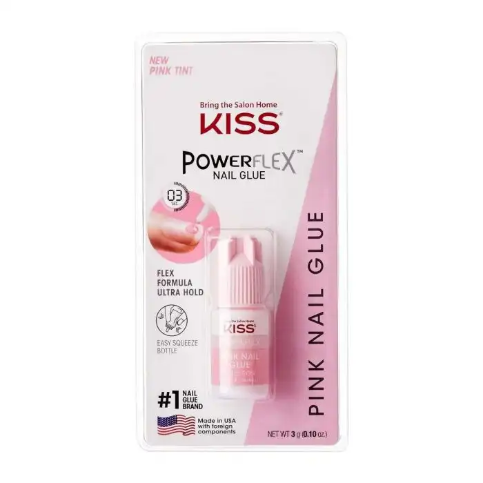 Powerflex Pink Nail Glue 3 gr - Kiss - Comparador de precios