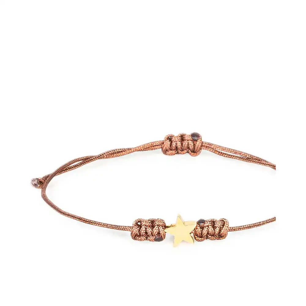Pulsera Solidaria Marrón Estrella - Fundación Pequeño Deseo - Comparador de precios