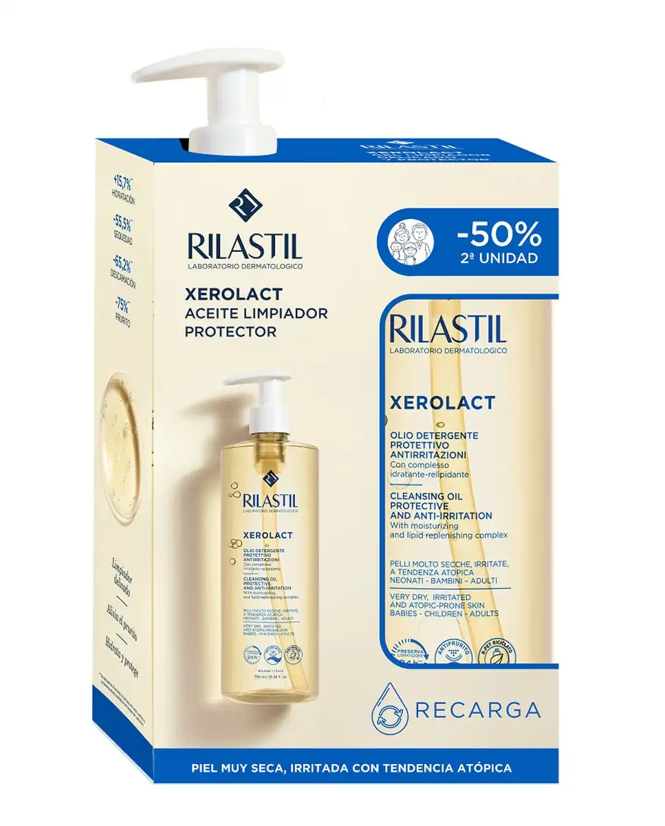 Rilastil - Duplo Aceite Ducha Xerolact Rilastil. - Rilastil - Comparador de precios