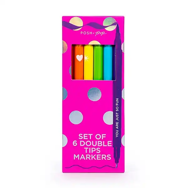 Set De 6 Dobles Subrayadores - BACK 2 SCHOOL - Comparador de precios
