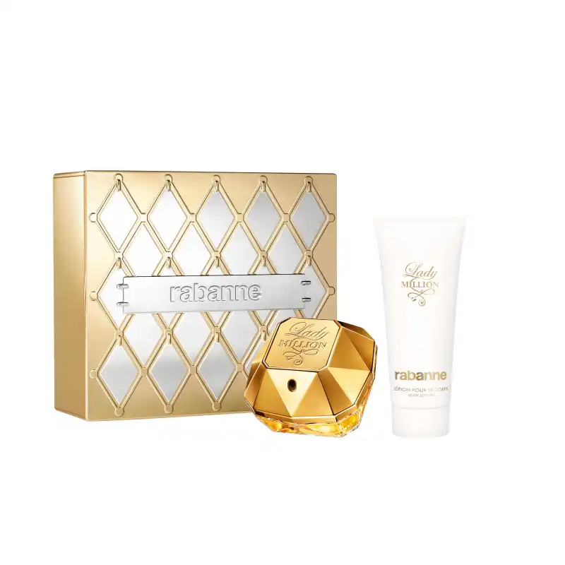 Set Lady Million Eau De Parfum 80 Ml + Body Lotion 100 Ml - Rabanne - Comparador de precios