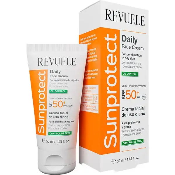 SunProtect Daily Face Cream Oil Spf 50 - Revuele - Comparador de precios