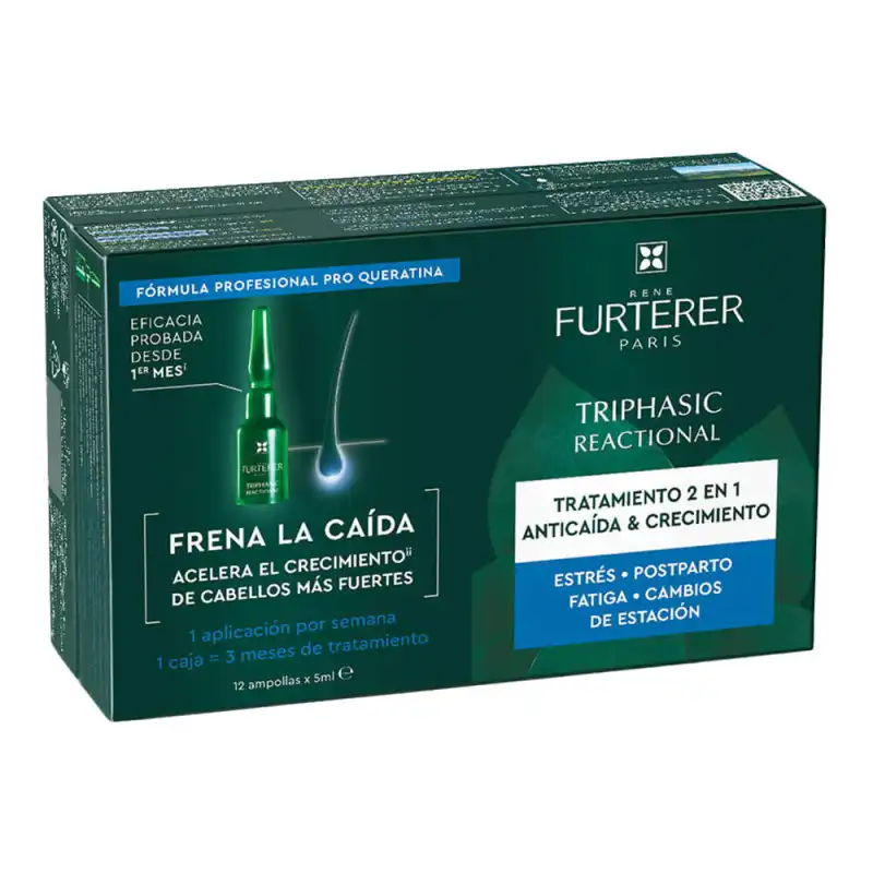Tratamiento Anticaída Reaccional - 12 x 5 ml - Rene Furterer - René Furterer - Comparador de precios