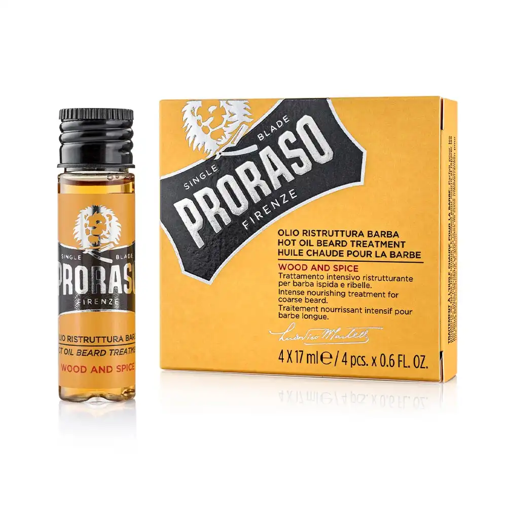 Wood And Spice tratamiento de aceite caliente para barba 4 x 17 ml - Proraso - Comparador de precios