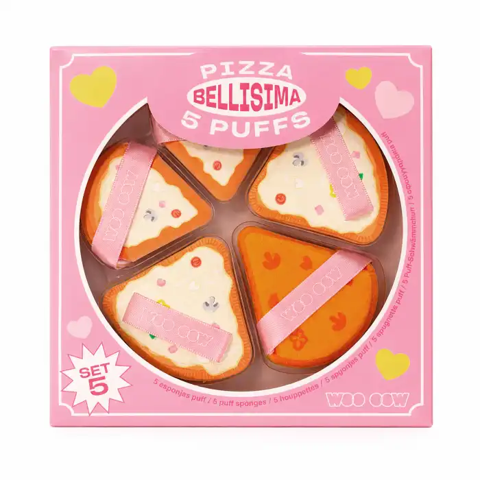 Pizza Bellisima 5 Esponjas Puffs de Maquillaje - Woo oow - Comparador de precios