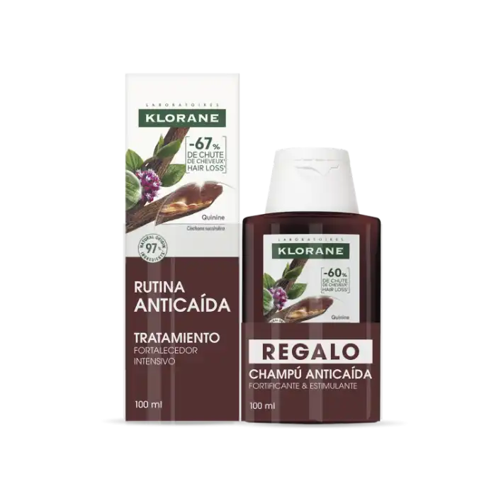 ¡37% DTO! Tratamiento Intensivo Anticaída + Regalo Champú Quinina 100 ml - Klorane - Comparador de precios