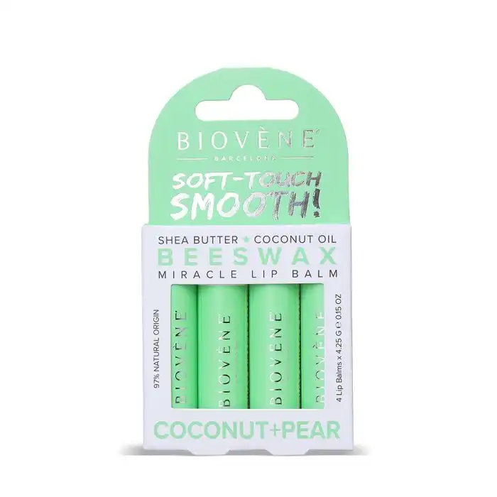 Soft-Touch Smooth! Bálsamo Labial Milagroso Cera de Abeja + Coco + Pera 17 gr - Biovene - Comparador de precios