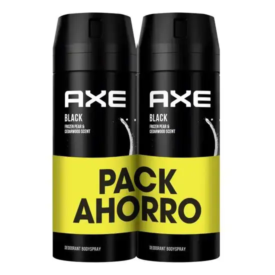 Axe AXE BODYSPRAY BLACK DUPLO 300 ml Desodorante - Axe - Comparador de precios