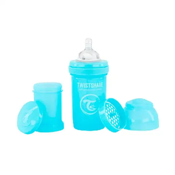 Biberón Anti-Cólicos Azul - Twistshake - Comparador de precios