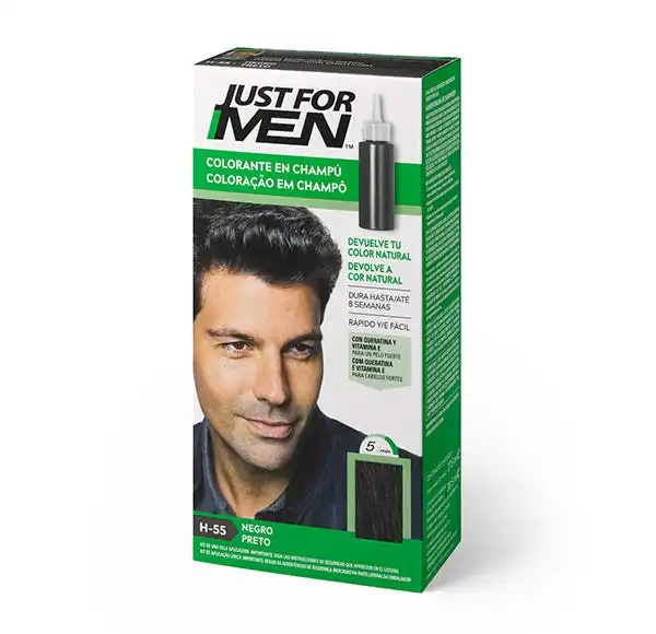 Colorante En ChampÃº H-55 Negro - JUSTÂ FORÂ MEN - Comparador de precios