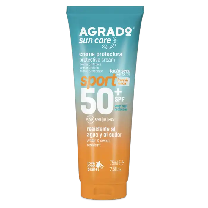 Crema Solar Facial Sport SPF 50+ 75 ml - Agrado - Comparador de precios