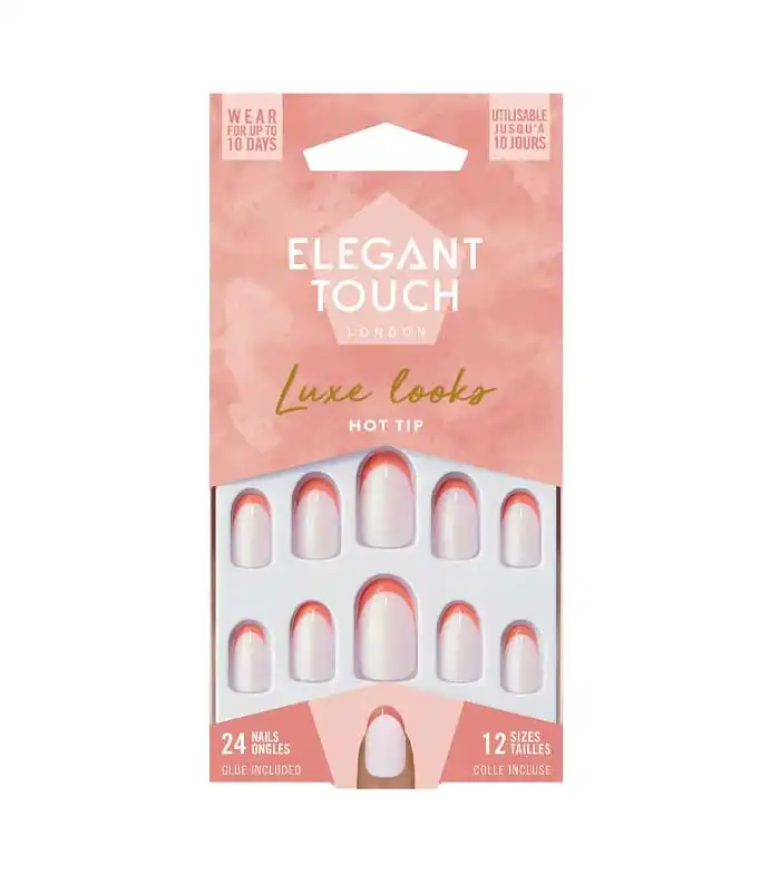 Elegant Touch - Uñas postizas Luxe Looks - Hot Tip - Elegant Touch - Comparador de precios