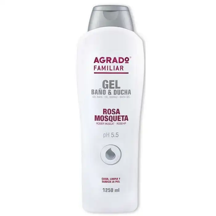Gel de Baño y Ducha Rosa Mosqueta 1250 ml - Agrado - Comparador de precios