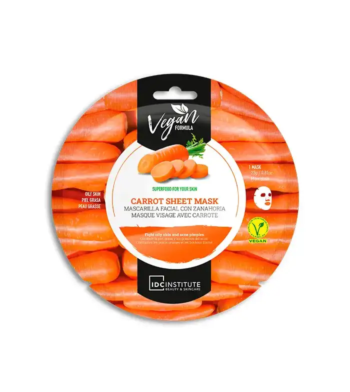 IDC Institute - Mascarilla facial Vegan Formula 23g - Zanahoria - IDC INSTITUTE - Comparador de precios