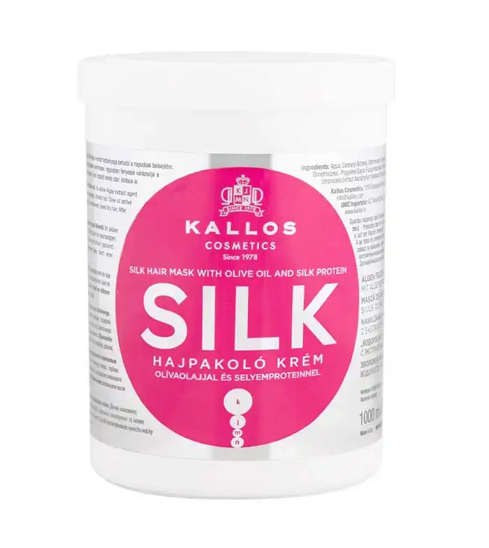 Kallos Cosmetics - Mascarilla capilar Silk 1000 ml - Proteínas de seda y Aceite de oliva - Kallos Cosmetics - Comparador de precios