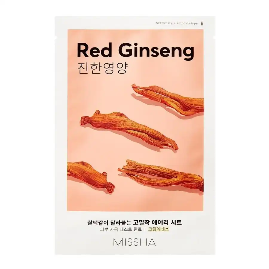 Missha - Airy Fit Sheet Mask Red Ginseng Mascarillas hidratantes 19 g unisex - Missha - Comparador de precios