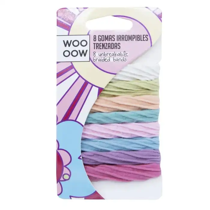 Set 8 Gomas Irrompibles Trenzadas - Woo oow - Comparador de precios