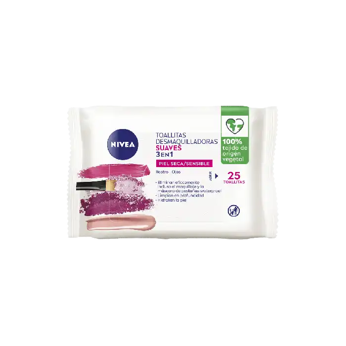 Toallitas Desmaquilladoras Suaves 3en1 Piel Seca/Sensible - Nivea - Comparador de precios