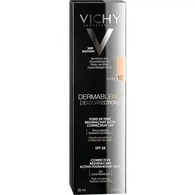 Vichy Dermablend Corrección 3D Fondo de Maquillaje Fluido Alisador y, 30 ml - Vichy - Comparador de precios