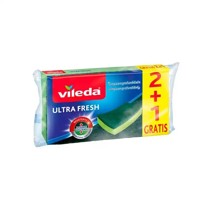 VILEDA Ultra Fresh 3 und Estropajo Fibra con Esponja - VILEDA - Comparador de precios