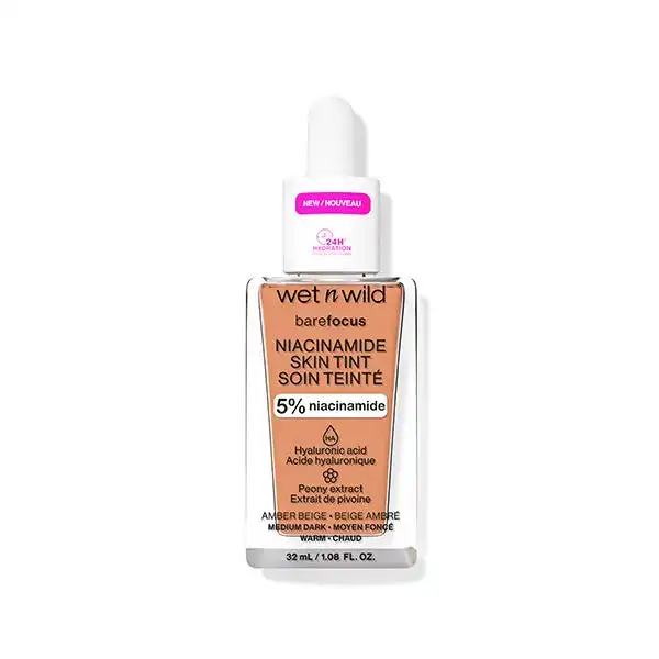 Bare Focus Niacinamide Skin Tint Amber Beige - WET n WILD - Comparador de precios