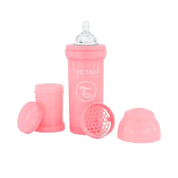 Biberón Anti-Cólicos Rosa - Twistshake - Comparador de precios