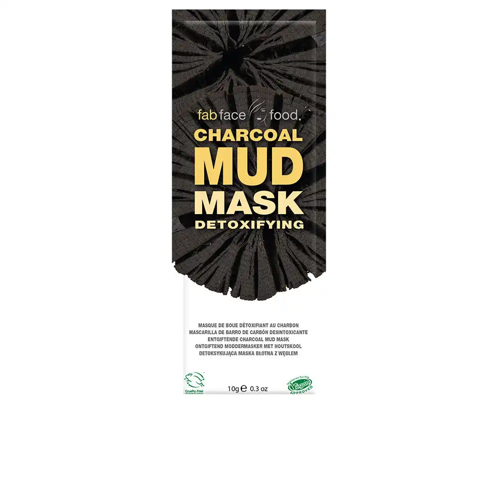 Fab Face Food Charcoal mascarilla de barro carbón desintoxicante 10 gr - 7th Heaven - Comparador de precios