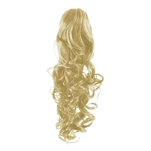 Fashiongirl - Extensión De Cabello Con Cola De Caballo Con Clip #613 Rubio - Rizado Extensiones de cabello 1 pieces unisex - Fashiongirl - Comparador de precios