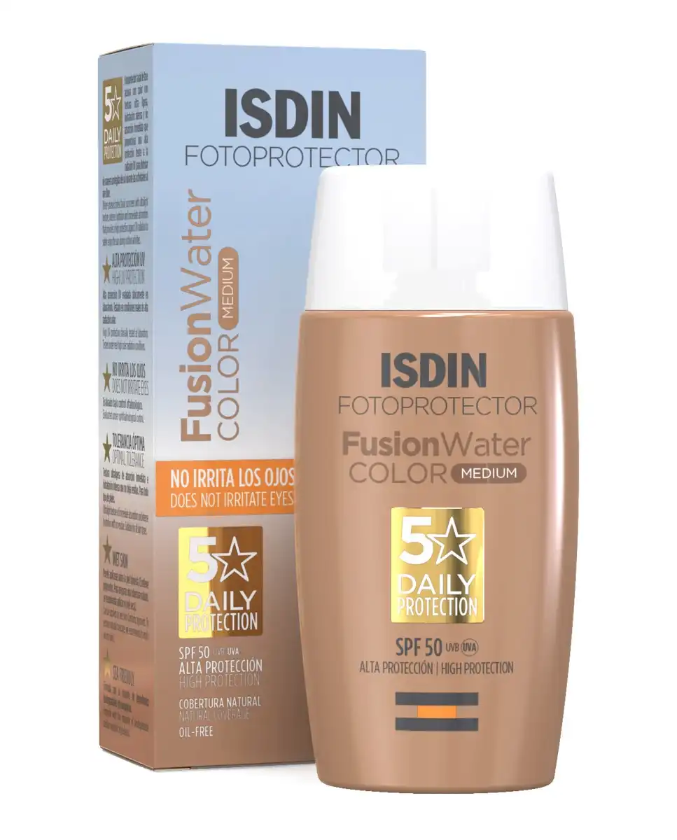Isdin - Fotoprotector Fusion Water Color SPF50 Medium 50 Ml - Isdin - Comparador de precios